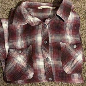 Long flannel top. Sz medium